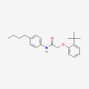 molecular formula C22H29NO2 B11989955 2-(2-tert-butylphenoxy)-N-(4-butylphenyl)acetamide 