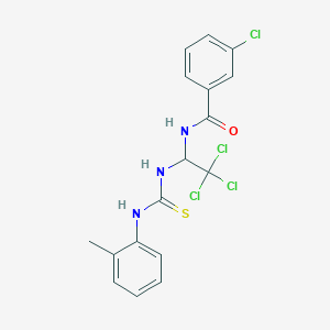 3-chloro-N-(2,2,2-trichloro-1-{[(2-methylphenyl)carbamothioyl]amino}ethyl)benzamide