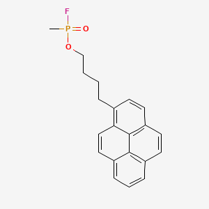 molecular formula C21H20FO2P B1199000 Methylphosphonofluoridic acid 4-(1-pyrenyl)butyl ester CAS No. 67000-88-8