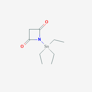 molecular formula C9H17NO2Sn B1199001 Triethylstannylmaleimide CAS No. 97516-64-8