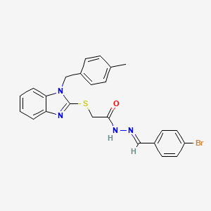 N'-[(E)-(4-bromophenyl)methylidene]-2-{[1-(4-methylbenzyl)-1H-benzimidazol-2-yl]sulfanyl}acetohydrazide