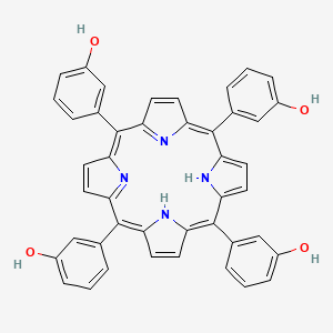molecular formula C44H30N4O4 B1199009 Meta-tetrahydroxyphenylporphyrin 