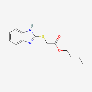 molecular formula C13H16N2O2S B11990106 butyl (1H-benzimidazol-2-ylsulfanyl)acetate 