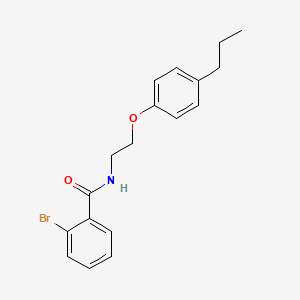 molecular formula C18H20BrNO2 B11990123 2-Bromo-N-(2-(4-propylphenoxy)ethyl)benzamide CAS No. 292644-21-4