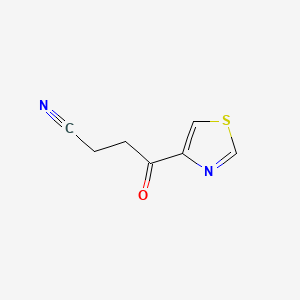 molecular formula C7H6N2OS B1199013 1-(4-Thiazolyl)-3-cyano-1-propanone CAS No. 77280-68-3