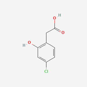 molecular formula C8H7ClO3 B1199019 4-氯-2-羟基苯乙酸 CAS No. 82085-61-8
