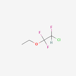 molecular formula C4H6ClF3O B1199022 2-Chloro-1,1,2-trifluoroethyl ethyl ether CAS No. 310-71-4