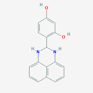 4-(2,3-dihydro-1H-perimidin-2-yl)benzene-1,3-diol