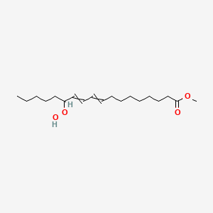 molecular formula C19H34O4 B1199024 Methyl 13-hydroperoxy-9,11-octadecadienoate 