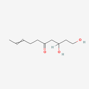 molecular formula C10H18O3 B1199025 1,3-Dihydroxydec-8-en-5-one 