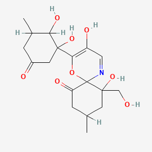molecular formula C18H25NO8 B1199028 白血素 