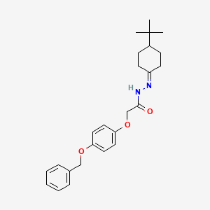 2-(4-(Benzyloxy)phenoxy)-N'-(4-tert-butylcyclohexylidene)acetohydrazide