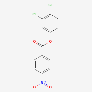 molecular formula C13H7Cl2NO4 B11990315 4-Nitrobenzoic acid, 3,4-dichlorophenyl ester 