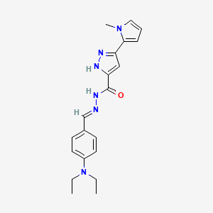 N'-{(E)-[4-(diethylamino)phenyl]methylidene}-3-(1-methyl-1H-pyrrol-2-yl)-1H-pyrazole-5-carbohydrazide