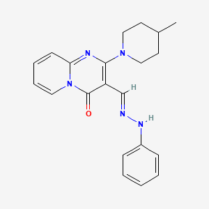 2-(4-methyl-1-piperidinyl)-4-oxo-4H-pyrido[1,2-a]pyrimidine-3-carbaldehyde phenylhydrazone