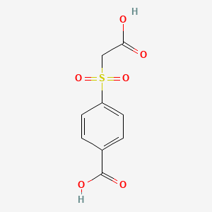 molecular formula C9H8O6S B11990393 Benzoic acid, p-(carboxymethylsulfonyl)- CAS No. 98948-26-6