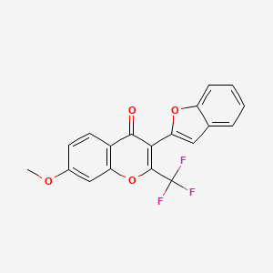 3-(1-benzofuran-2-yl)-7-methoxy-2-(trifluoromethyl)-4H-chromen-4-one