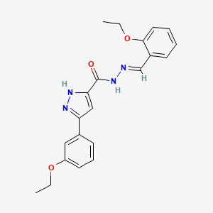 3-(3-ethoxyphenyl)-N'-[(E)-(2-ethoxyphenyl)methylidene]-1H-pyrazole-5-carbohydrazide