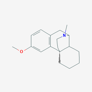 molecular formula C18H25NO B1199069 (1S)-4-methoxy-17-methyl-17-azatetracyclo[7.5.3.01,10.02,7]heptadeca-2(7),3,5-triene 