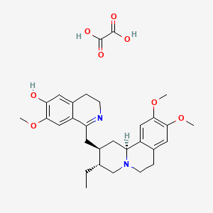 molecular formula C30H38N2O8 B1199070 Psychotrine dihydrogen oxalate CAS No. 30959-09-2