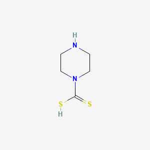 molecular formula C5H10N2S2 B1199072 1-Piperazinecarbodithioic acid CAS No. 99-00-3