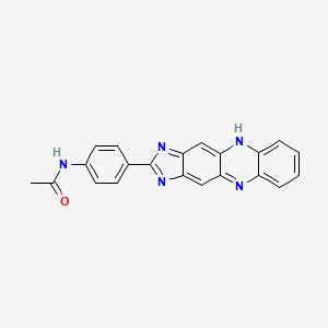 N-(4-(1H-Imidazo(4,5-B)phenazin-2-YL)phenyl)acetamide