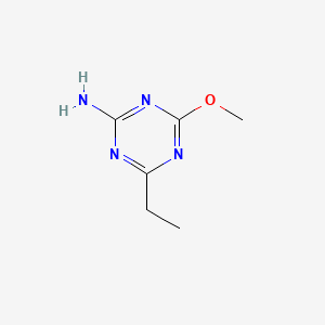 molecular formula C6H10N4O B1199076 4-Ethyl-6-methoxy-1,3,5-triazin-2-amine CAS No. 701-78-0