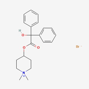 molecular formula C21H26BrNO3 B1199091 Parapenzolate bromide CAS No. 5634-41-3