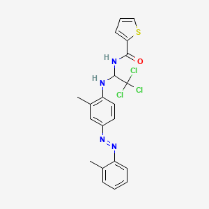 N-(2,2,2-Tri-CL-1-(2-ME-4-((2-ME-PH)diazenyl)anilino)ET)-2-thiophenecarboxamide