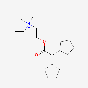 molecular formula C20H38NO2+ B1199098 Diponium CAS No. 15518-72-6