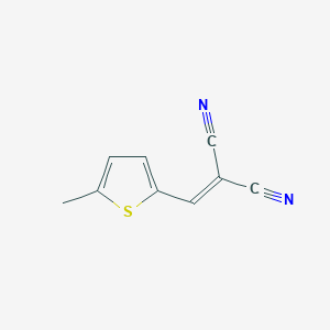 molecular formula C9H6N2S B11991009 [(5-Methyl-2-thienyl)methylene]methane-1,1-dicarbonitrile CAS No. 81020-77-1