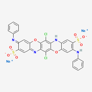 molecular formula C30H16Cl2N4Na2O8S2 B1199101 Sirius supra blue fgl-CF stain CAS No. 6527-70-4