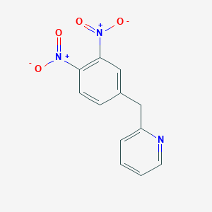 molecular formula C12H9N3O4 B11991071 2-(3,4-Dinitrobenzyl)pyridine CAS No. 136133-84-1