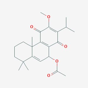 molecular formula C23H30O5 B1199109 Indigoferabietone 