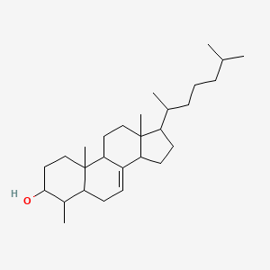 molecular formula C28H48O B1199110 Cholest-7-en-3-ol, 4-methyl-, (3beta,4alpha,5alpha)- 