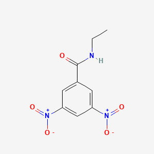 molecular formula C9H9N3O5 B11991125 N-ethyl-3,5-dinitro-benzamide CAS No. 59476-54-9