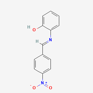 2-[(4-Nitrophenyl)methylideneamino]phenol