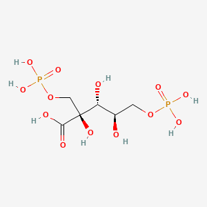 molecular formula C6H14O13P2 B1199132 2-Carboxyribitol 1,5-bisphosphate CAS No. 29843-30-9