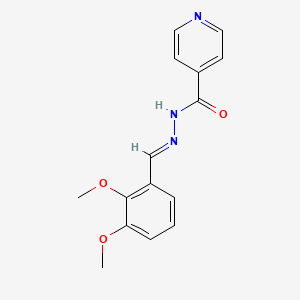 N'-[(E)-(2,3-dimethoxyphenyl)methylidene]isonicotinohydrazide