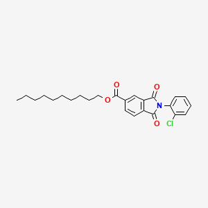 Decyl 2-(2-chlorophenyl)-1,3-dioxoisoindole-5-carboxylate