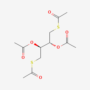 molecular formula C12H18O6S2 B1199144 二硫苏糖醇四乙酸酯 CAS No. 37180-63-5