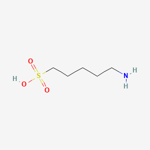 molecular formula C5H13NO3S B1199153 5-Aminopentanesulfonic acid CAS No. 37043-68-8