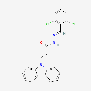 3-(9H-carbazol-9-yl)-N'-[(E)-(2,6-dichlorophenyl)methylidene]propanehydrazide