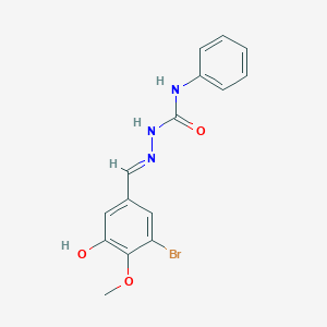 3-Bromo-5-hydroxy-4-methoxybenzaldehyde N-phenylsemicarbazone