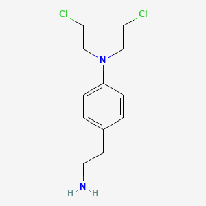 molecular formula C12H18Cl2N2 B1199174 4-(2-aminoethyl)-N,N-bis(2-chloroethyl)aniline CAS No. 58880-18-5