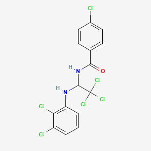 4-chloro-N-[2,2,2-trichloro-1-(2,3-dichloroanilino)ethyl]benzamide