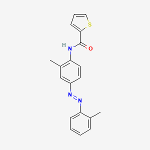 molecular formula C19H17N3OS B11991846 N-{2-methyl-4-[(E)-(2-methylphenyl)diazenyl]phenyl}-2-thiophenecarboxamide CAS No. 406709-98-6