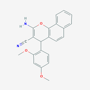 2-amino-4-(2,4-dimethoxyphenyl)-4H-benzo[h]chromene-3-carbonitrile