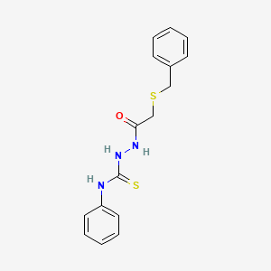 2-((Benzylthio)acetyl)-N-phenylhydrazinecarbothioamide