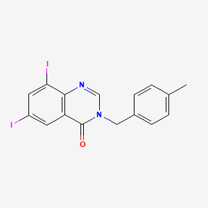 6,8-Diiodo-3-(4-methylbenzyl)-4(3H)-quinazolinone